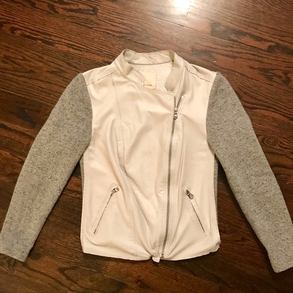 Rebecca Taylor wool and leather jacket